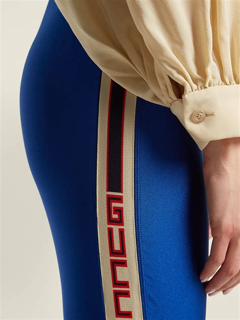 gucci blue trousers|Gucci leggings for women.